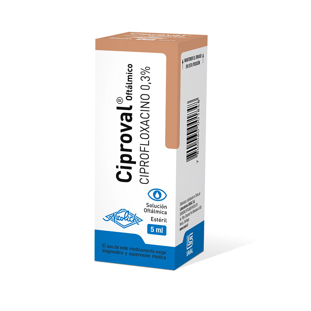CIPROVAL 0.3% SOL. OFTALMICA - FRASCO X 5ML