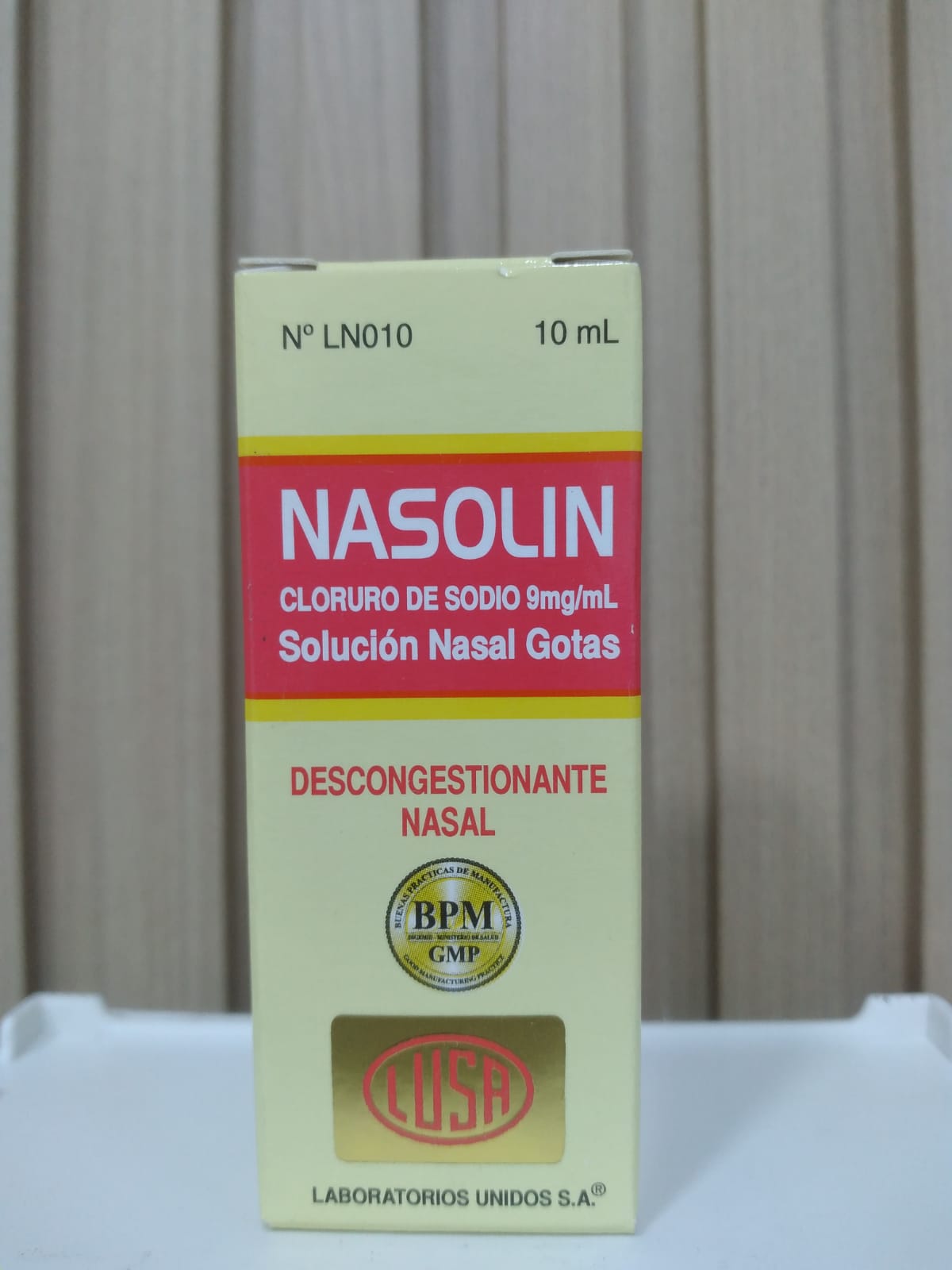 NASOLIN SOL. GOTAS NASAL - FRASCO X 10ML