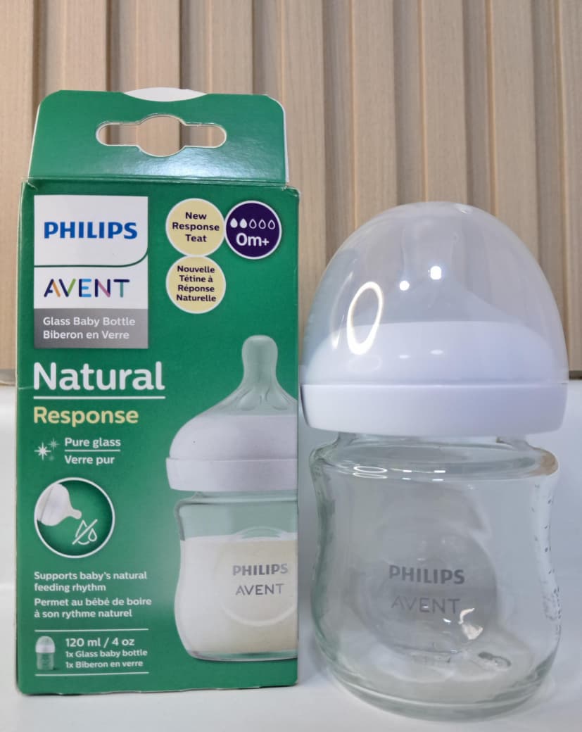 BIBERON AVENT NATURAL 40Z - VIDRIO PREMIUM RESISTENTE AL CALOR