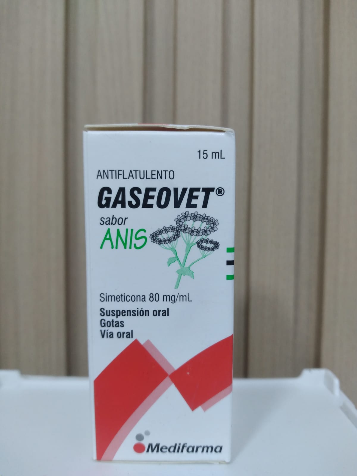 GASEOVET 80MG/ML SOL. GOTAS - FRASCO X 15ML
