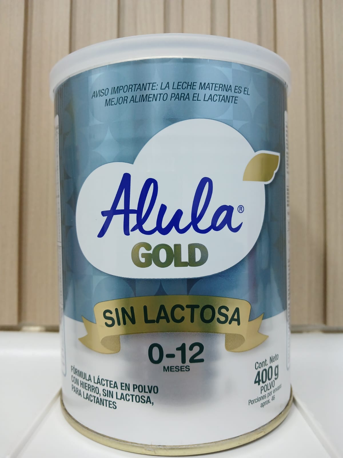 ALULA GOLD SIN LACTOSA X LATA 400GR
