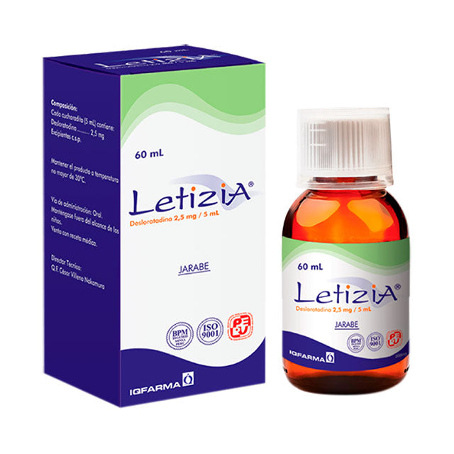 LETIZIA 2.5MG/5ML JARABE FRASCO X 60ML