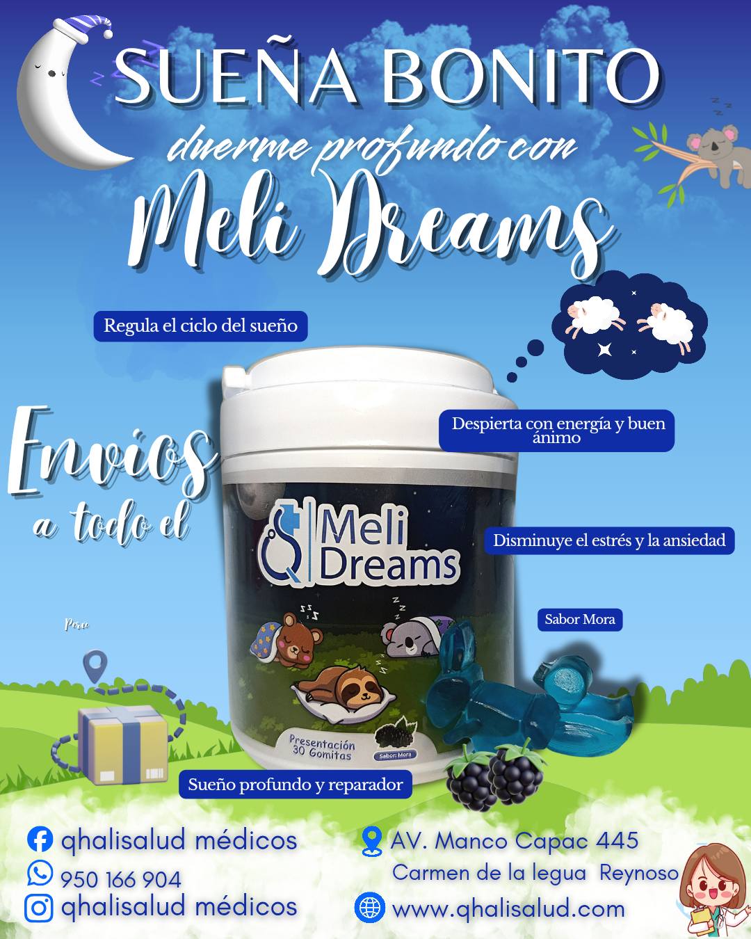 MELIDREAMS GOMITAS DE MELATONINA 4MG FRASCO X 30 UNIDADES