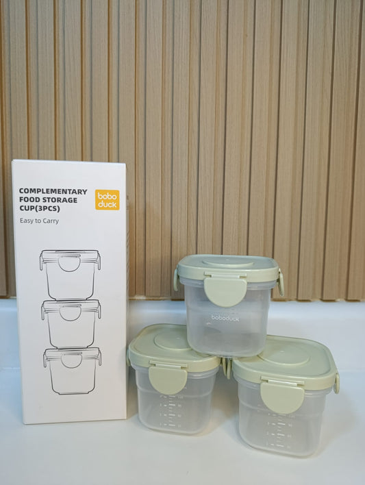 SET 3 PIEZAS DE CONTENEDORES DE PLÁSTICO 150ML