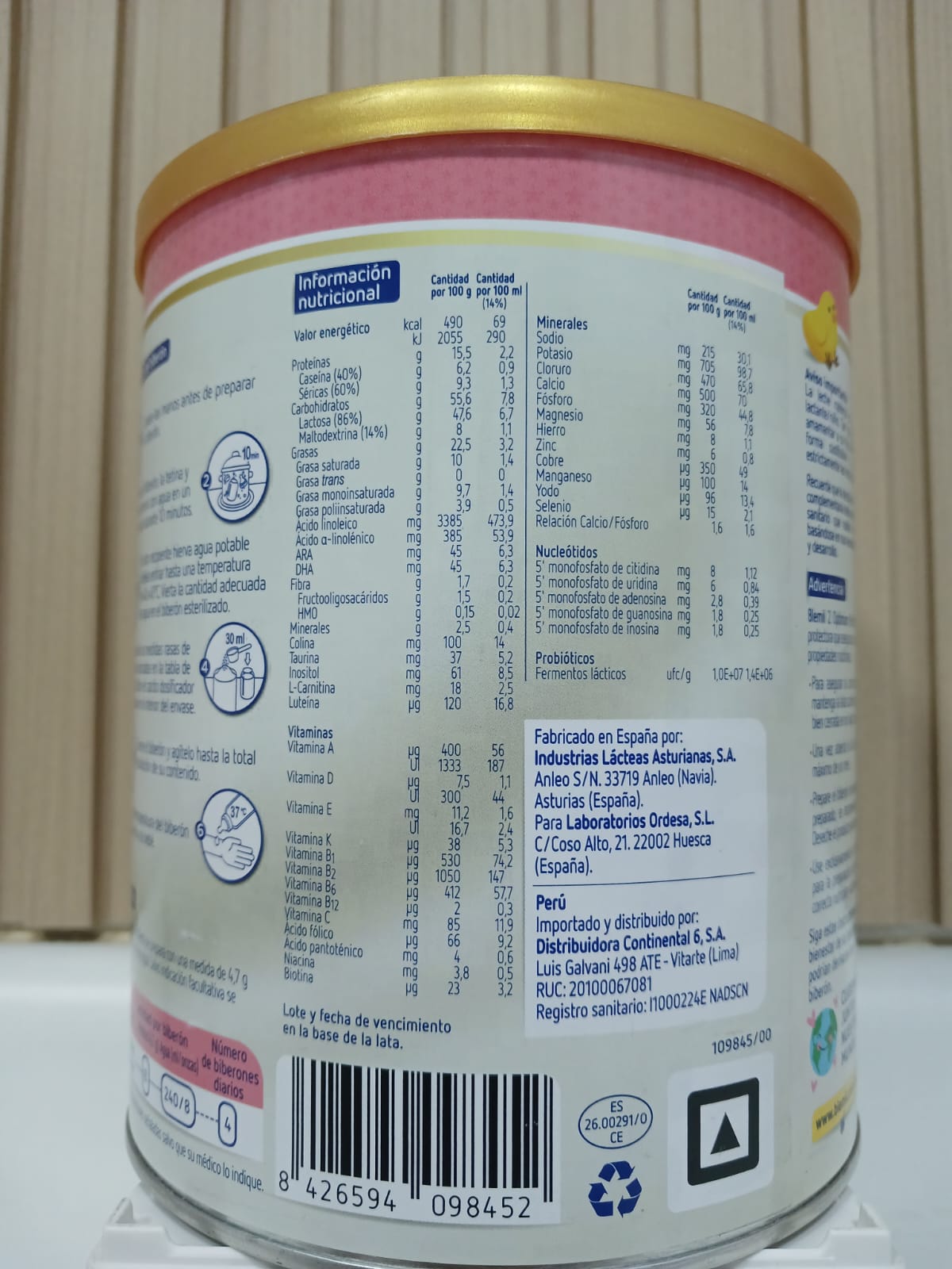 BLEMIL 2 OPTIMUN PROTECH - LATA X 800GR