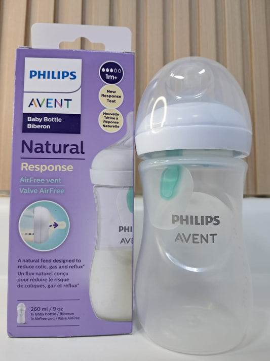 BIBERON AVENT NATURAL 9OZ - CON SISTEMA AIRFREE