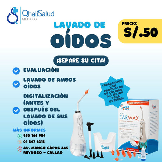 LAVADO DE OIDOS