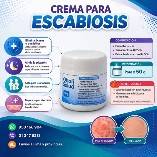 CREMA PARA ESCABIOSIS POTE X 50GR