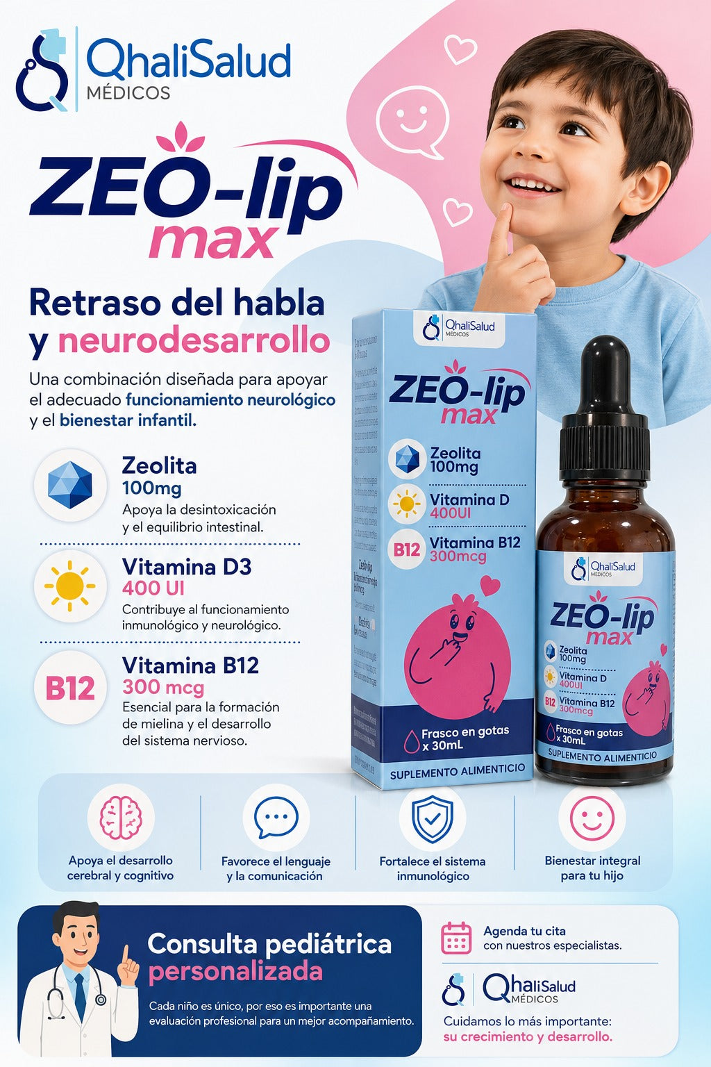 ZEO-LIP MAX FRASCO X 30ML SABOR A FRESA