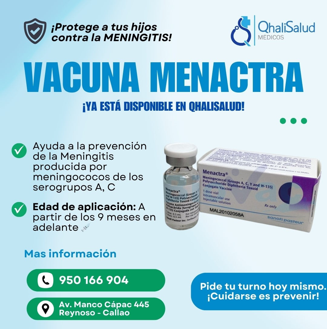 VACUNA ANTIMENINGOCOCICA - MENACTRA